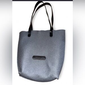 Minimalist Gray Felt Tote Bag Leather Handles Nienkämper Work Shopper